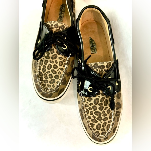 Sperry Top=Slider Leopard Shoes - Picture 5 of 16